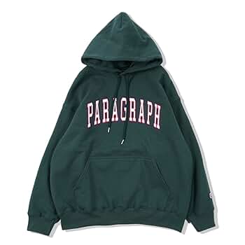 Paragraph(パラグラフ) バックロゴ/ビックロゴ メンズパーカーブラック Paragraph/パラグラフ】PARAGRAPH_NO.34 LogoHoodie カレッジ